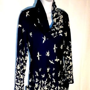 L.A. Soul Navy Blue Cowel Neck Dove Dress S